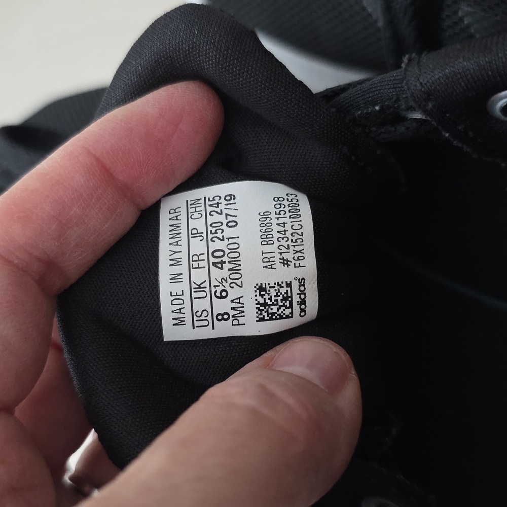Adidas Black and White Cloud Foam Sneakers! - Picture 4 of 6